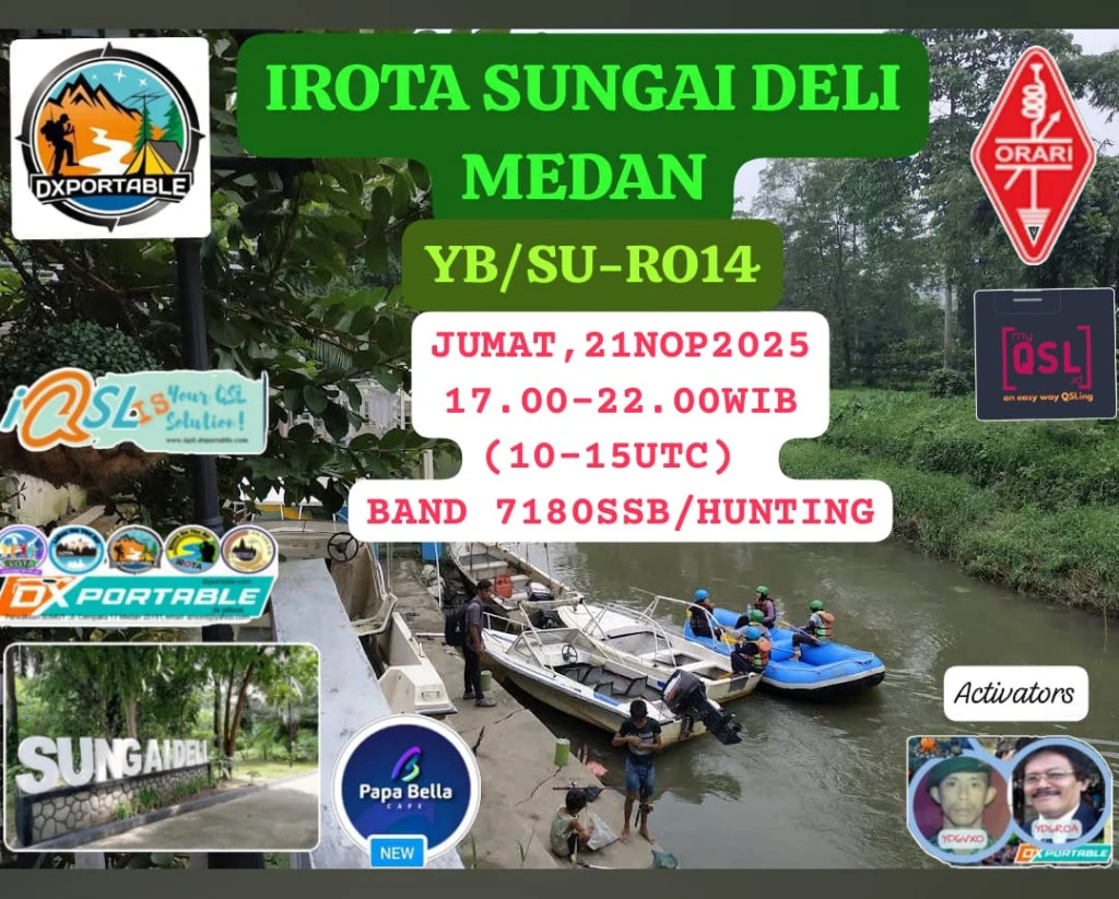 IROTA SUNGAI DELI MEDAN by YD6ROA